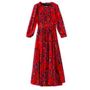 Boho Vintage Printed Chiffon Summer Dress