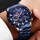 Luxury Sports Chronograph Quartz Watch