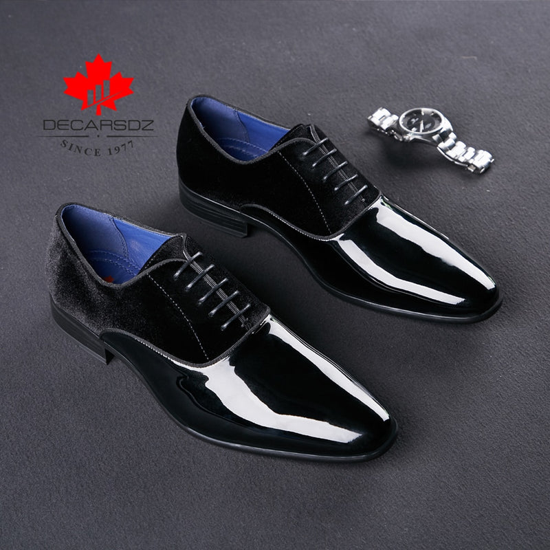Patent Leather Comfy Men Formal Shoes