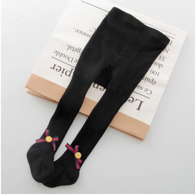 Winter Bowknot Tights Cotton