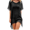swimwear bathing suits summer mini dress loose solid pareo cover ups