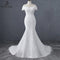 Sweetheart Boat neck style mermaid wedding gown dress
