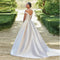 Flavinke Simple Pleat Satin Sweetheart Wedding Dresses 2025 Women Off The Shoulder Vestido De Novia Bridal Gown With Pockets