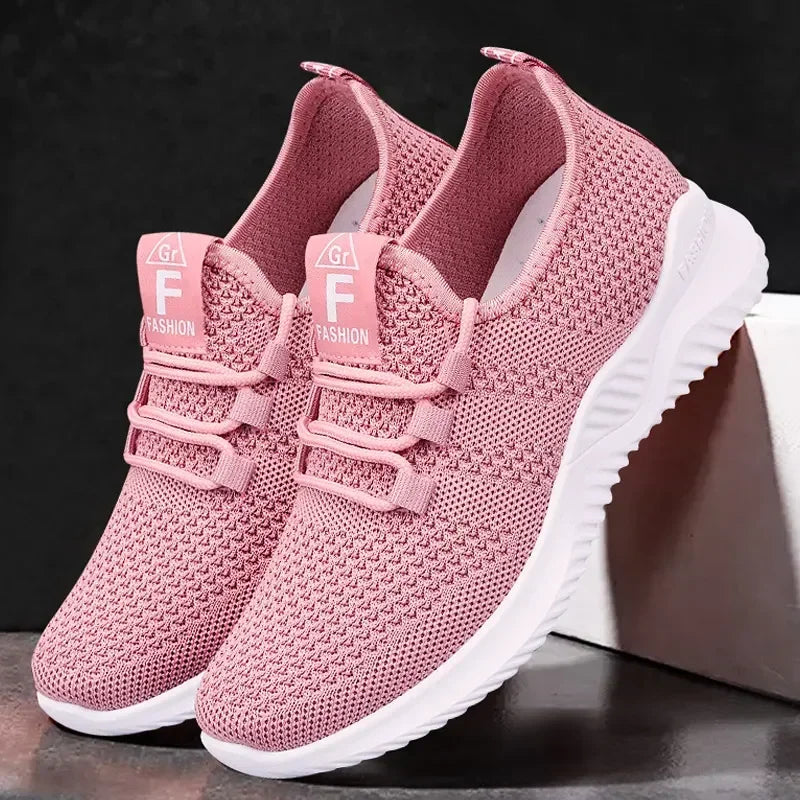 2024 Women's Casual Sneakers Summer Comfortable Breathable Platform Shoes Fashion Women Versatile Lace-up Shoe кроссовки женские