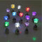 1 Pair Unique Boys Girls LED Light Christmas Gift Halloween Party Square Night Bling Studs Earring Led Party Music Festival Band