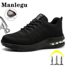 Safety Shoes Men Women Work Safety Boots Steel Toe Shoe Puncture Proof Air Cushion Work Sneakers Light Fashion Work Shoes Unisex