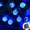 Solar Crystal Globe LED String Lights 60 LED 8 Lighting Modes IP65 Fairy Light Christmas Garland For Garden Party Decor 1pc/2pcs