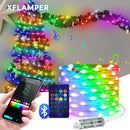 5M/10M/20M RGBIC LED Smart Fairy Lights Bluetooth APP Control String Light DIY for Christmas Party Wedding Home Decoration