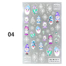 3D Festival Nail Sticker Halloween Nail Art Stickers Christmas Nail Art Supplies 3D Embossed Flower Wave Line Nail Art Decals