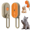 Cat Dog Pet Spray Massage Brush One Button Steam Spray Folding Rotatable Floating Hair Bath Hair Removal Brush Comb