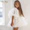 Fashion Baby Girl Princess Butterfly Tutu Dress Puff Sleeve Child Tulle Vestido Pageant Party Birthday Baby Clothes 1-12Y