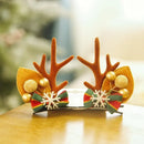 Christmas Antler Hair Clips Pendants Xmas Ornaments Merry Christmas Decor Gift For Girl Elk Hair AccessoriesHappy New Year