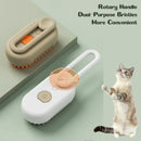 Steamy Dog Brush Electric Spray Cat Hair Brush 3 in1 Dog Steamer Brush for Massage Pet Grooming Removing Tangled and Loose Hair