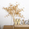 Artificial Plants Plastic Gold Christmas Party Garden Decoration Home Wedding Celebration Flowers Cheap Fake Leaves Arrangement