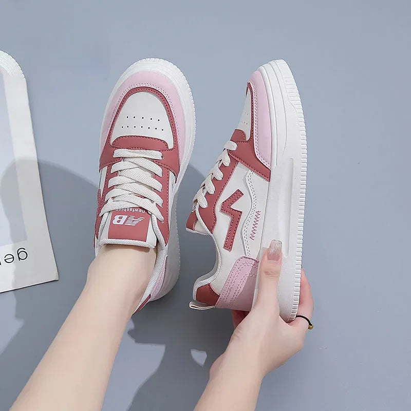 Low Fashion Women's Tennis Sports Running Shoes for Women 2024 Pink Flat Cute Spring Autumn Without Heel Canvas Casual Sneakers