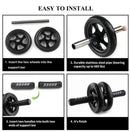 AB Roller Wheel Roller Keep Fit Wheels Home Crunch Artifact No Noise Abdominal Training Equipment for Gym Strength Workouts