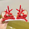 Christmas Antler Hair Clips Pendants Xmas Ornaments Merry Christmas Decor Gift For Girl Elk Hair AccessoriesHappy New Year