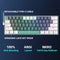 MACHENIKE K500-B61W Wireless Mechanical Keyboard 60% ANSI Layout Hot-swappable Tri-mode RGB Wireless Gaming Keyboard For Gamer