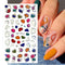 3D Festival Nail Sticker Halloween Nail Art Stickers Christmas Nail Art Supplies 3D Embossed Flower Wave Line Nail Art Decals