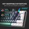 MACHENIKE K500-B61W Wireless Mechanical Keyboard 60% ANSI Layout Hot-swappable Tri-mode RGB Wireless Gaming Keyboard For Gamer