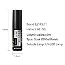 LILYCUTE 5ml Super-Bright Metallic Liner Gel Polish Gold Silver Mirror Gel Nail Polish French Style Drawing Line Nail Art Vernis