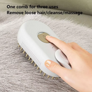 Cat Dog Pet Spray Massage Brush One Button Steam Spray Folding Rotatable Floating Hair Bath Hair Removal Brush Comb