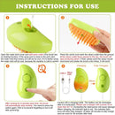 Pet Grooming Brush Electric Spray Water Spray Kitten Pet Comb Soft Silicone Depilation Cats Bath Hair Brush Grooming Supplies