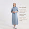 AP 2024 Spring and Summer Denim Shirt Dress Lady Casual Clothing Side Slits Sleeve Length Can Be Adjusted