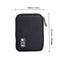 1pc Black Green Storage Bag Electronic Accessory Organizer Portable Usb Data Cable Charger Plug Travel Waterproof Organizer