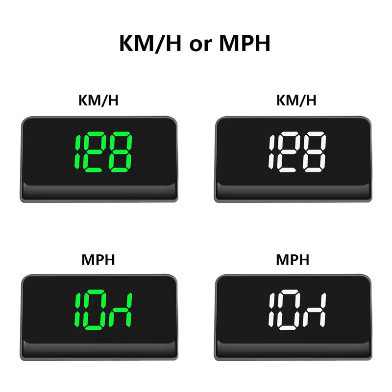 Car Head Up Display GPS Digital Speedometer HUD Windshield Projector KMH MPH Speed Meter Auto Electronics Accessories