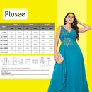 Plus Size Party Dresses Fashion Women Wedding Elegant Lace Rhinestones Applique Bridesmaid Dresses Large Female Evening Dress