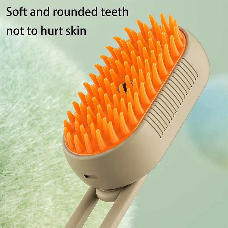 Cat Dog Pet Spray Massage Brush One Button Steam Spray Folding Rotatable Floating Hair Bath Hair Removal Brush Comb