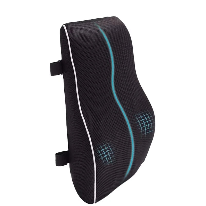 1pc Memory Foam Non-Slip Car Seat Cushion for Office and Gaming Chairs - Supports Lumbar and Waist - Soft and Comfortable