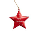 Retro Christmas Decoration Xmas Tree Five-pointed Star Gift Pack Shape Hanging Pendant Home Party Holiday Ornament Crafts