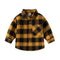 New Children's Clothes 2024 Kids Shirts With Collar Boys' Cotton Long Sleeved Baby Clothing Casual Top Plaid Blouse for Boy 2-7Y