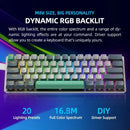 MACHENIKE K500-B61W Wireless Mechanical Keyboard 60% ANSI Layout Hot-swappable Tri-mode RGB Wireless Gaming Keyboard For Gamer